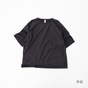 プリット prit 30/1ハイゲージ天竺×80/1タイプライター 切替5分袖Tシャツ(P92543)全6色