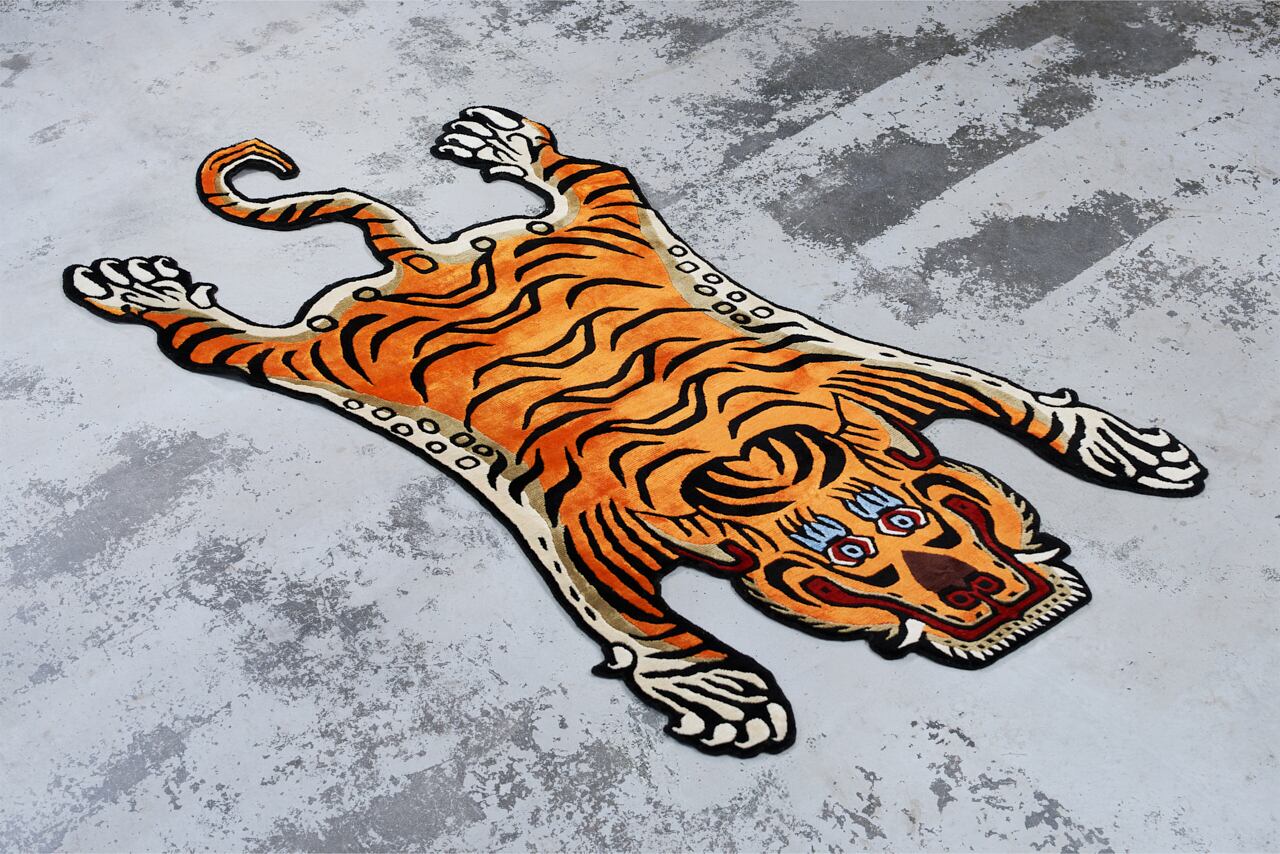 Tibetan Tiger Rug 《Lサイズ•シルク192》チベタンタイガーラグ