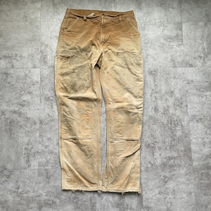 00s USA製 ブラウン ダブルニー Carhartt B01 36×34