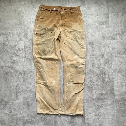 00s USA製 ブラウン ダブルニー Carhartt B01 36×34