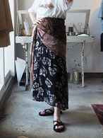1990’s INDIA Front Button Rayon Skirt