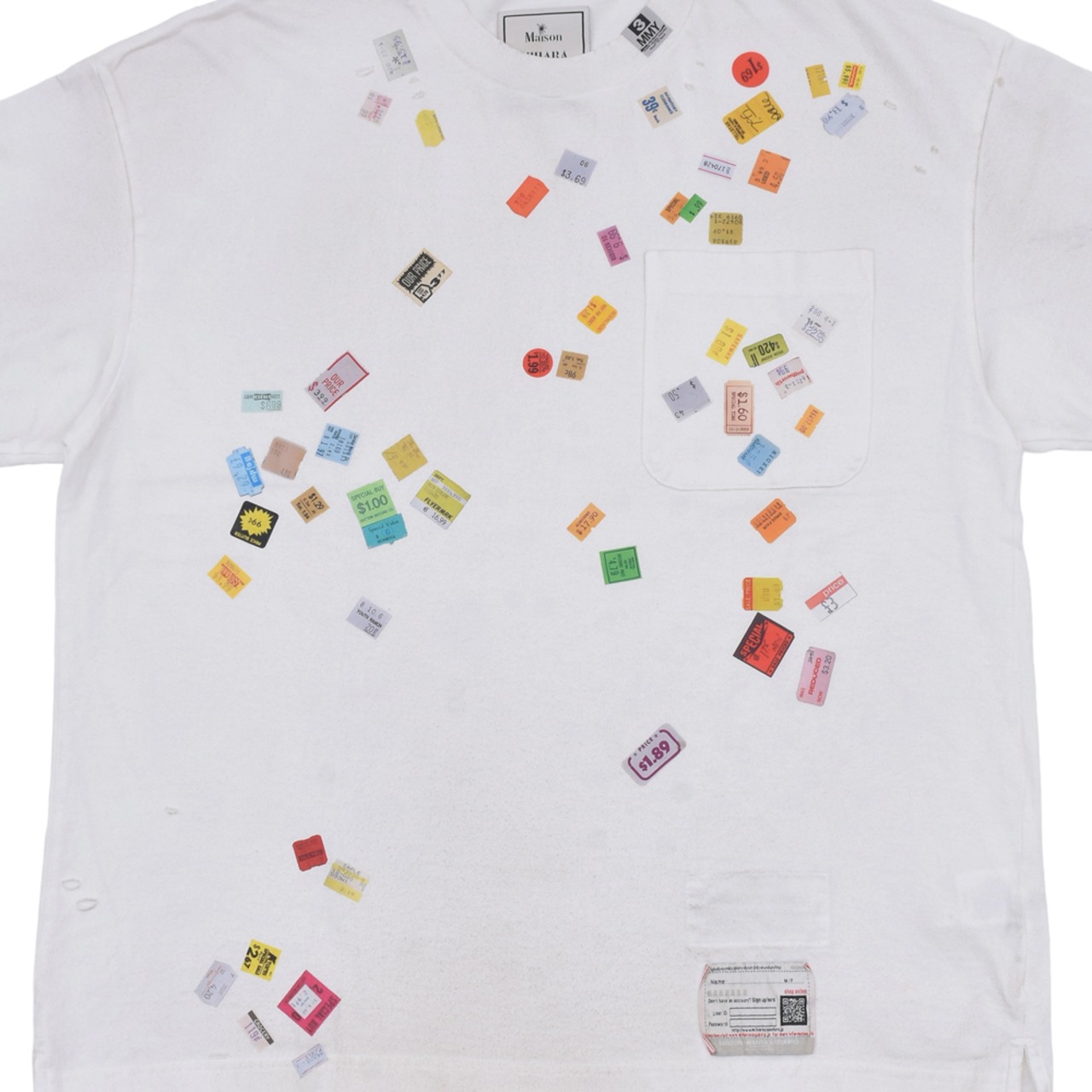 【Maison MIHARA YASUHIRO】PRICE STICKER TEE - 15