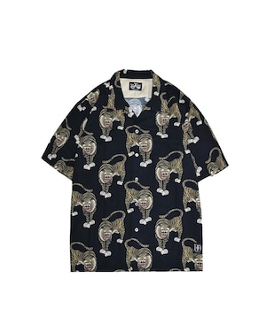 DRESS HIPPY/TIGER S/S SHIRT (BLACK)