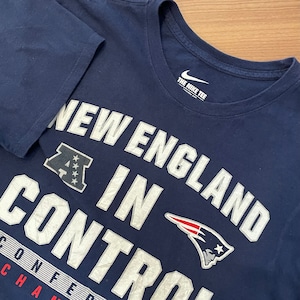 【NIKE】NFL ニューイングランド ペイトリオッツ Tシャツ アーチロゴ チャンピオン 2016 Lサイズ New England Patriots US古着 アメリカ古着