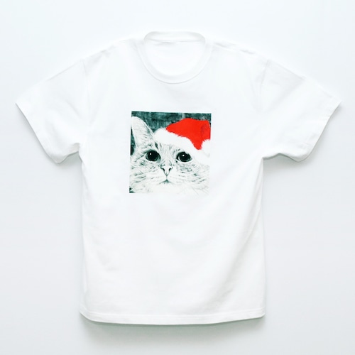 0169.Tシャツ【サンタ猫C】