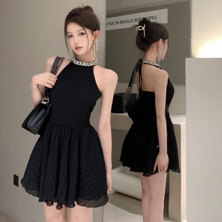 an ホルターネック ミニドレス キャバドレス ミニドレス キャバドレス ホルターネック セクシー キラキラ party A