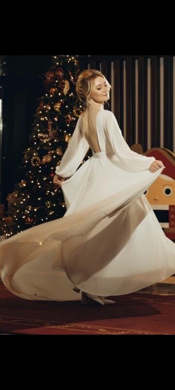 バックオープンシフォンドレス | miawedding