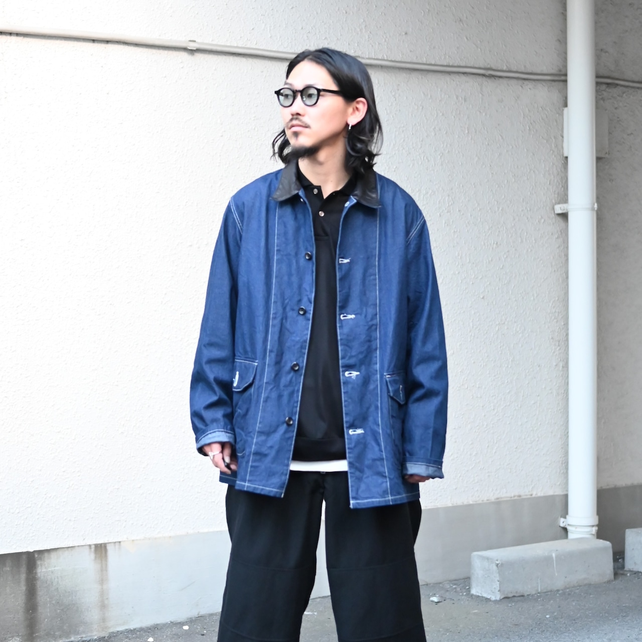 INTERIM / HIGH GAUGE SEA ISLAND PIQUE HYPER BIG LONG POLO SHIRT