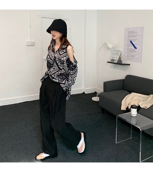 【MumuIns 】 オバーSIZEシャツ　A0019