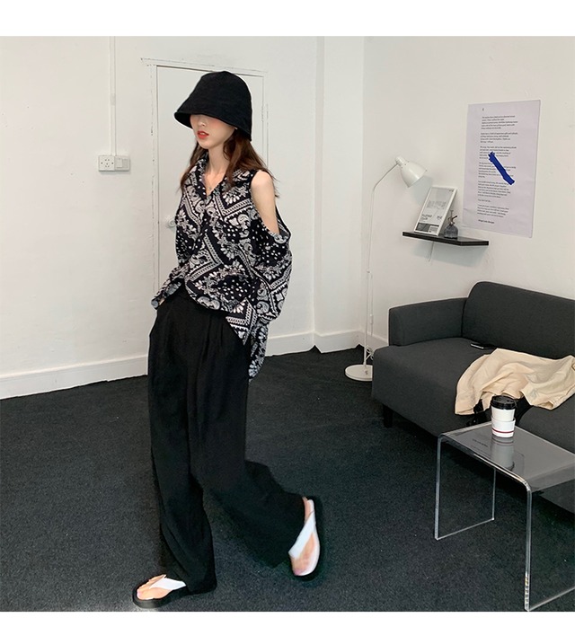 【MumuIns 】 オバーSIZEシャツ　A0019