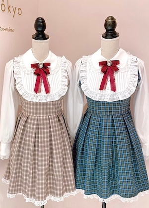 【ManonMimie】Girly Check Maid Like OP