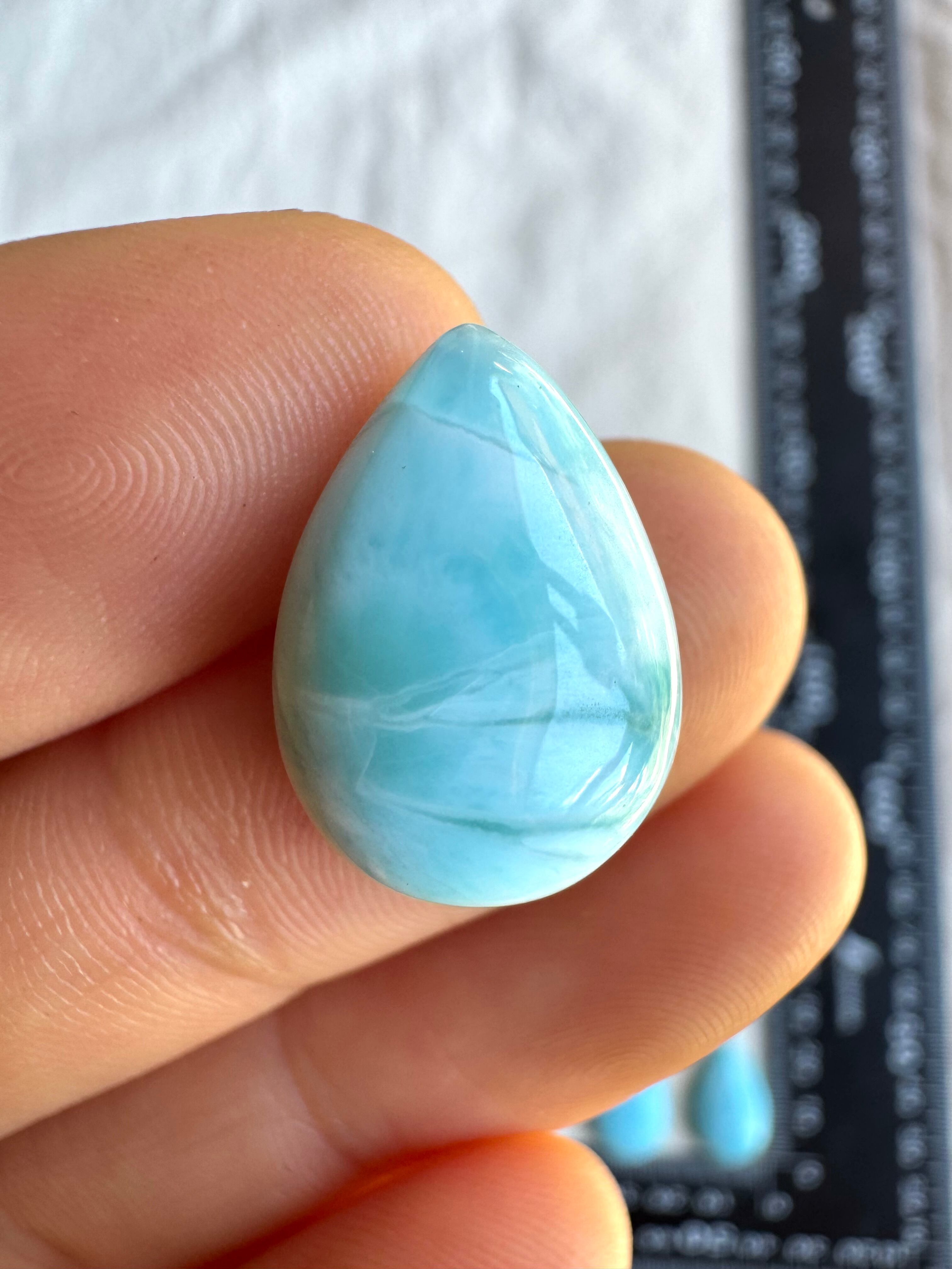 【閉店前新月スペシャル】ときめきの青い花|ラリマー6