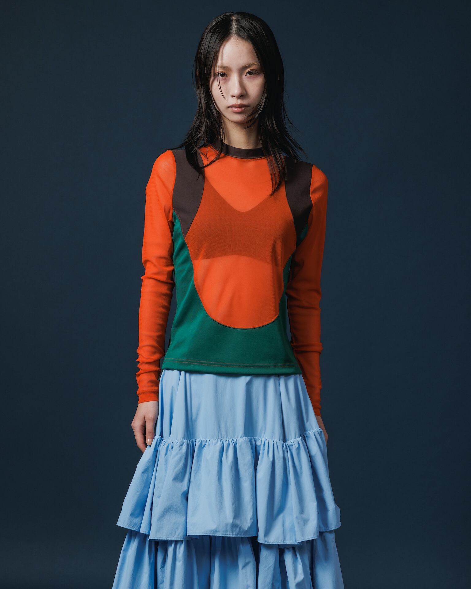 NON TOKYO ネットリボンスカート NON TOKYO ノントーキョー】 / MESH LAYER SKIRT メッシュレイヤー