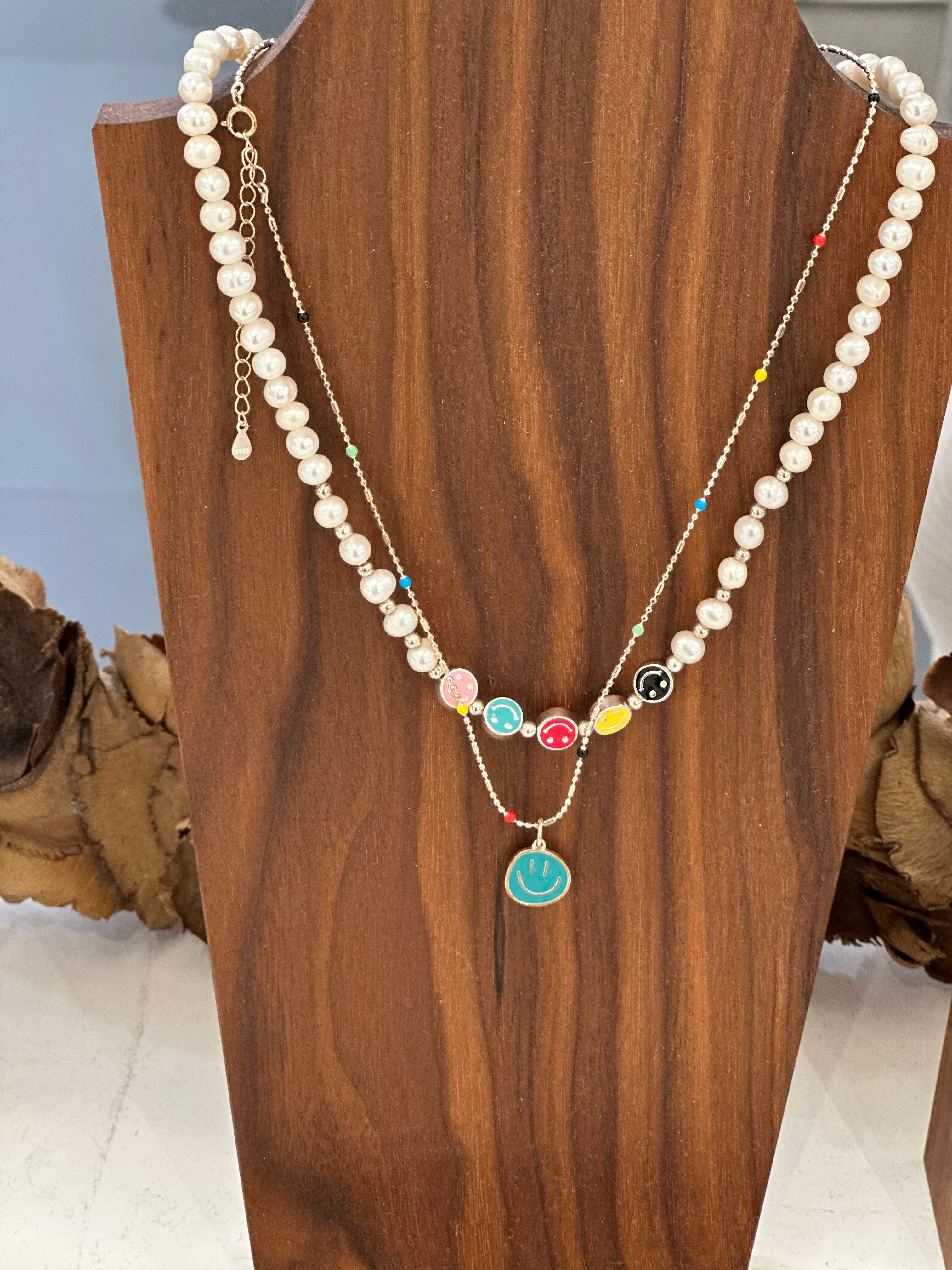 ニコちゃんシルバーネックレス　4900➕tax