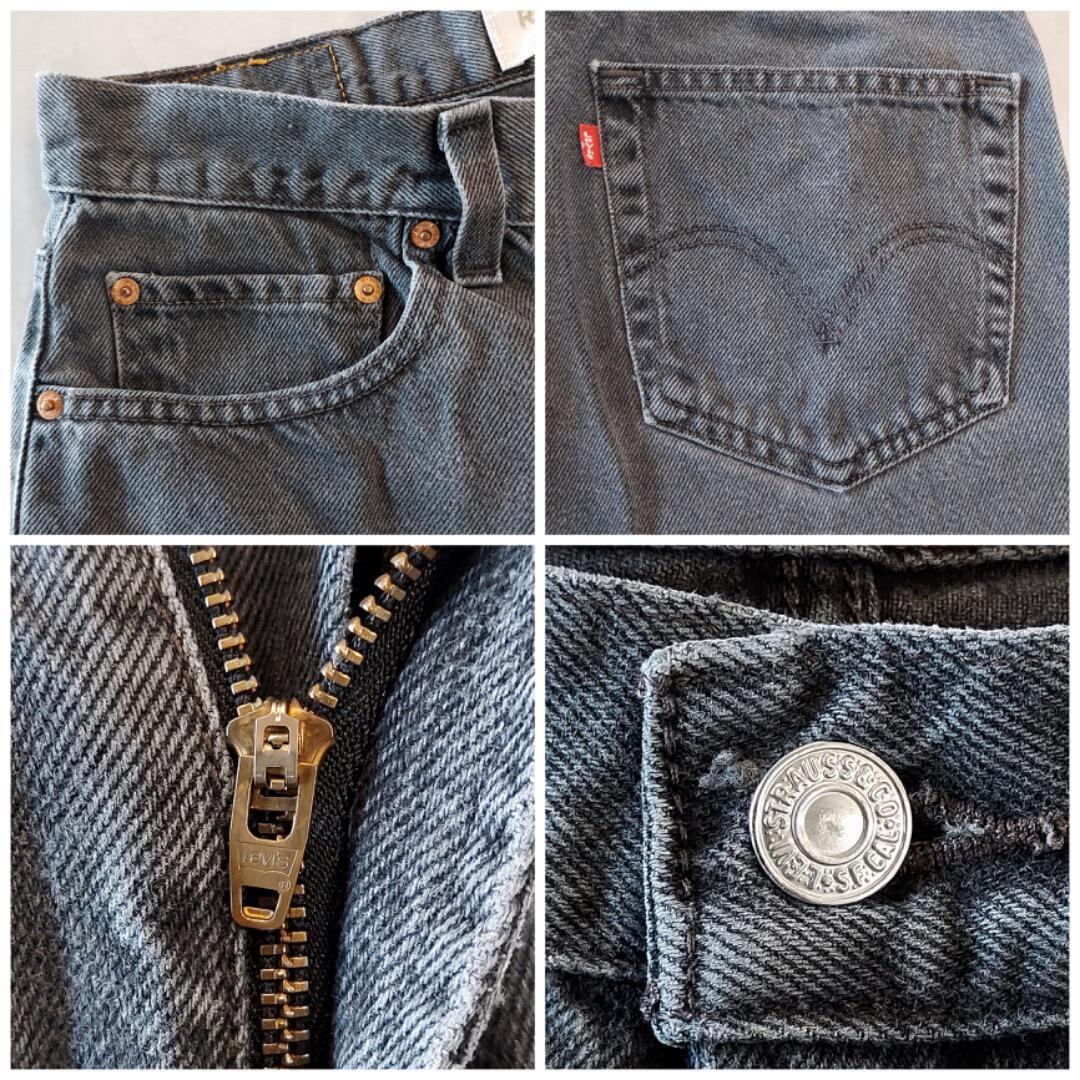 リーバイス550 W34 ブラックデニム パンツ 黒 ボトム 00s 14282 リーバイス550 W34 ブラックデニム パンツ 黒 ボトム 00s 14282