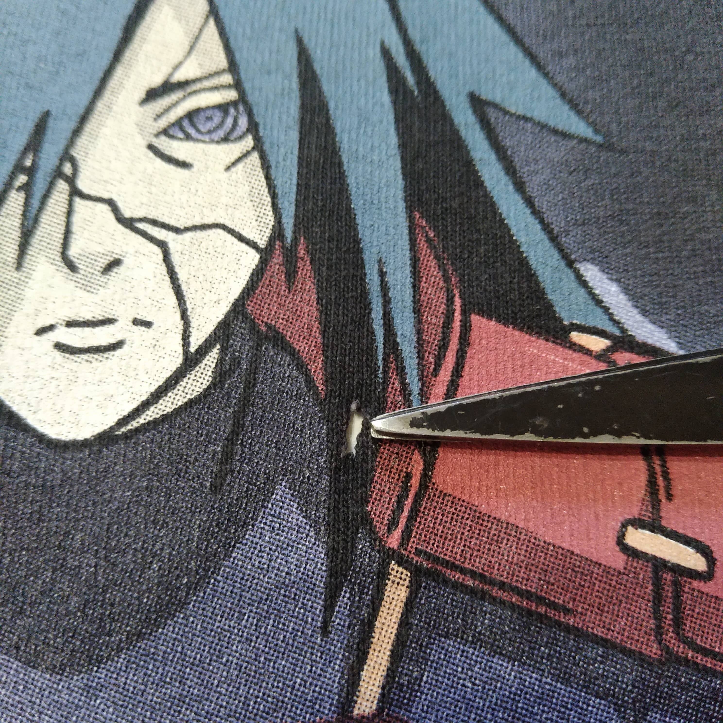 古着 ナルト Tシャツ XL グレー うちはマダラ アニメT naruto | GOLD
