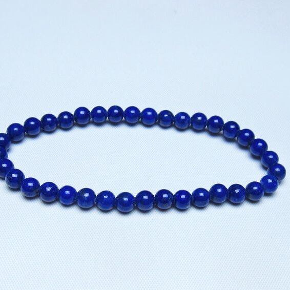 ラピスラズリ ブレスレット 5mm 一点物 メール便可 [M便 1/10] 111-48494