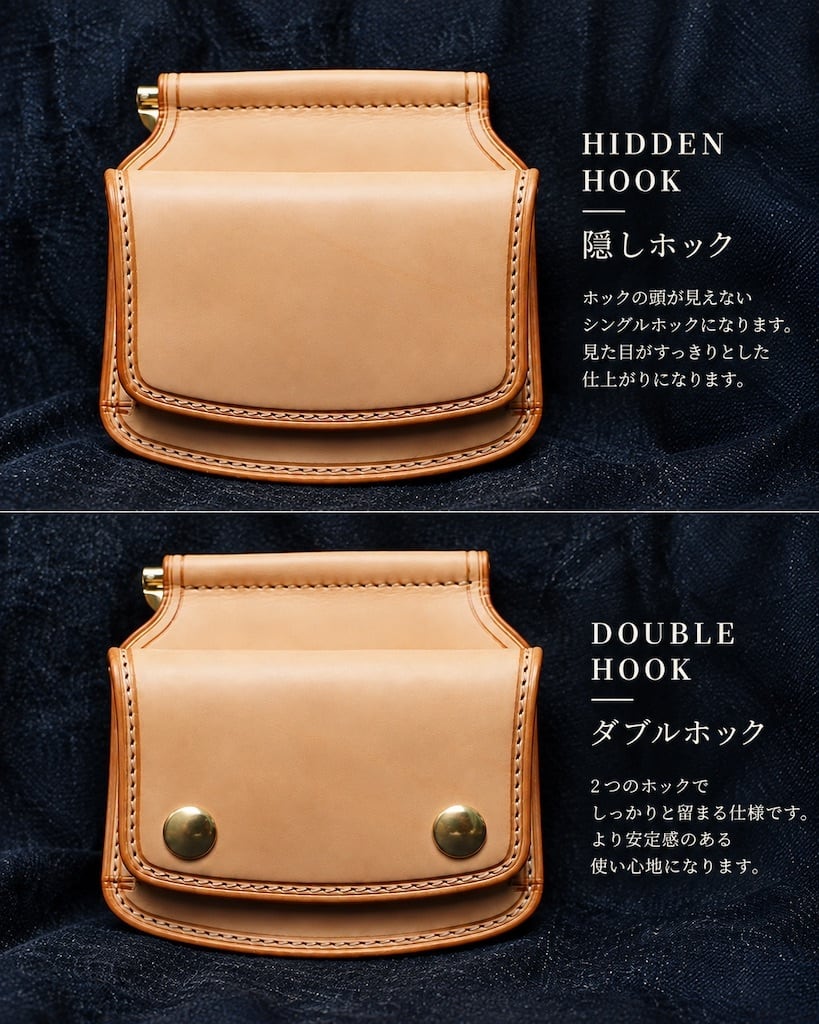 Horween クロムエクセル/ブラック【セミオーダー】マネークリップ | 6T