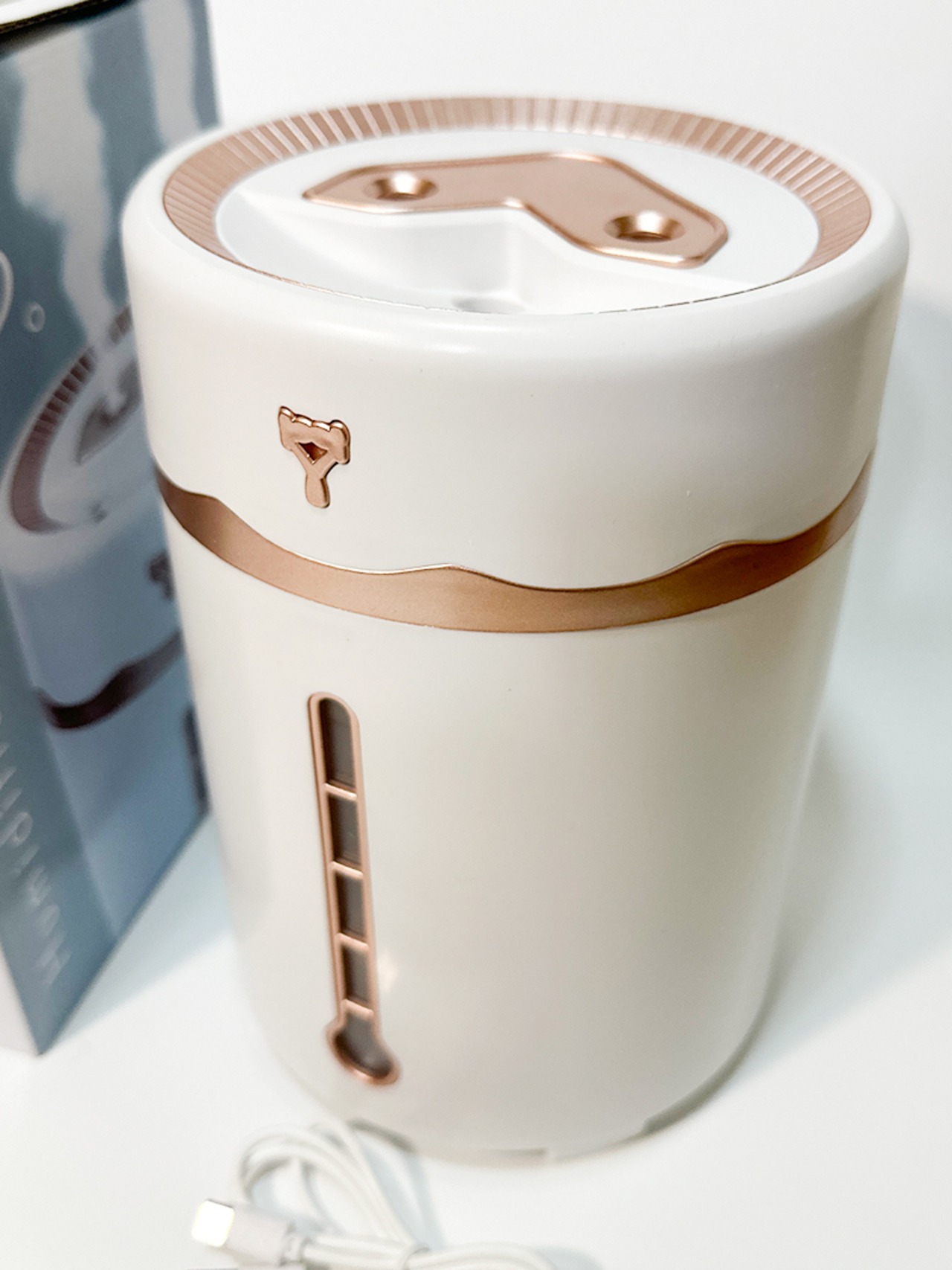 大容量2.6L 加湿器 ベンティー USB電源 イルミネーションライト LEDライト ダブルミスト 家電 置き型 コンパクト