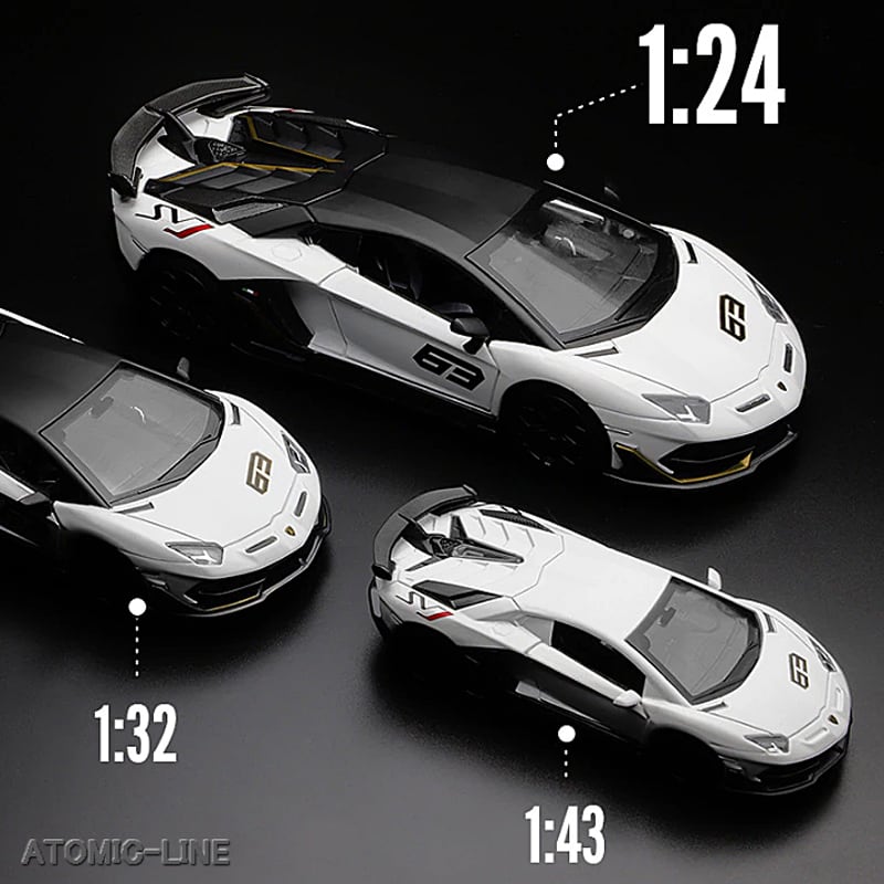 ランボルギーニ SVJ63 アヴェンタドール 1/24 ミニカー 全2色 ライト
