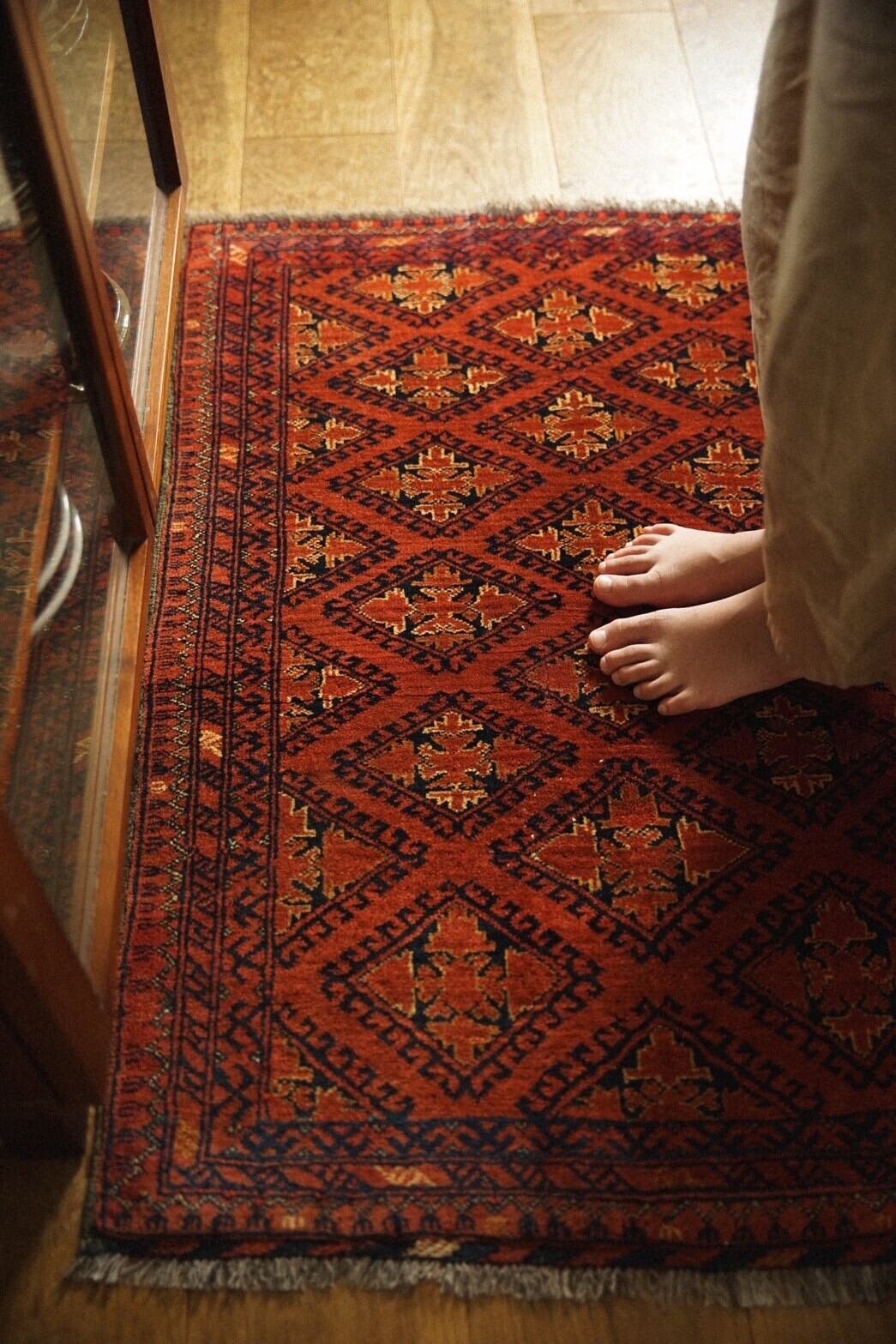 1124-Vintage Turkmen rug