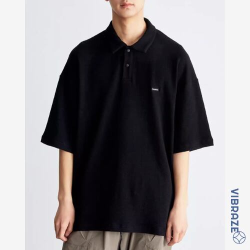ワンポイントパッチポロシャツ vi1294