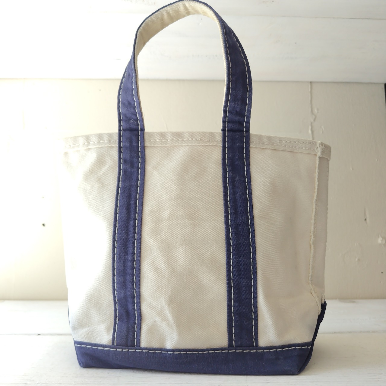 70s ビンテージ L.L.Bean サイドタグRR トートバッグ Sサイズ ネイビー  