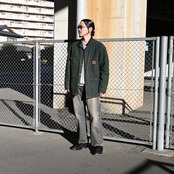 ヴィンテージCarhartt Coveralls 、KUON別注スウェットコーディネート