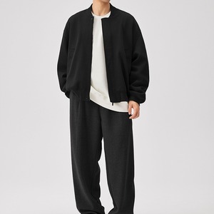 シンプル無地スタジアムブルゾン　940