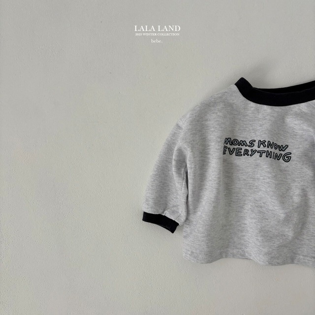 予約⌇LALALAND / (bebe) evelping color blocking T