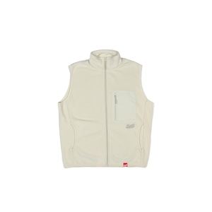 LOGO PATCH MICRO FLEECE VEST [ECRU]