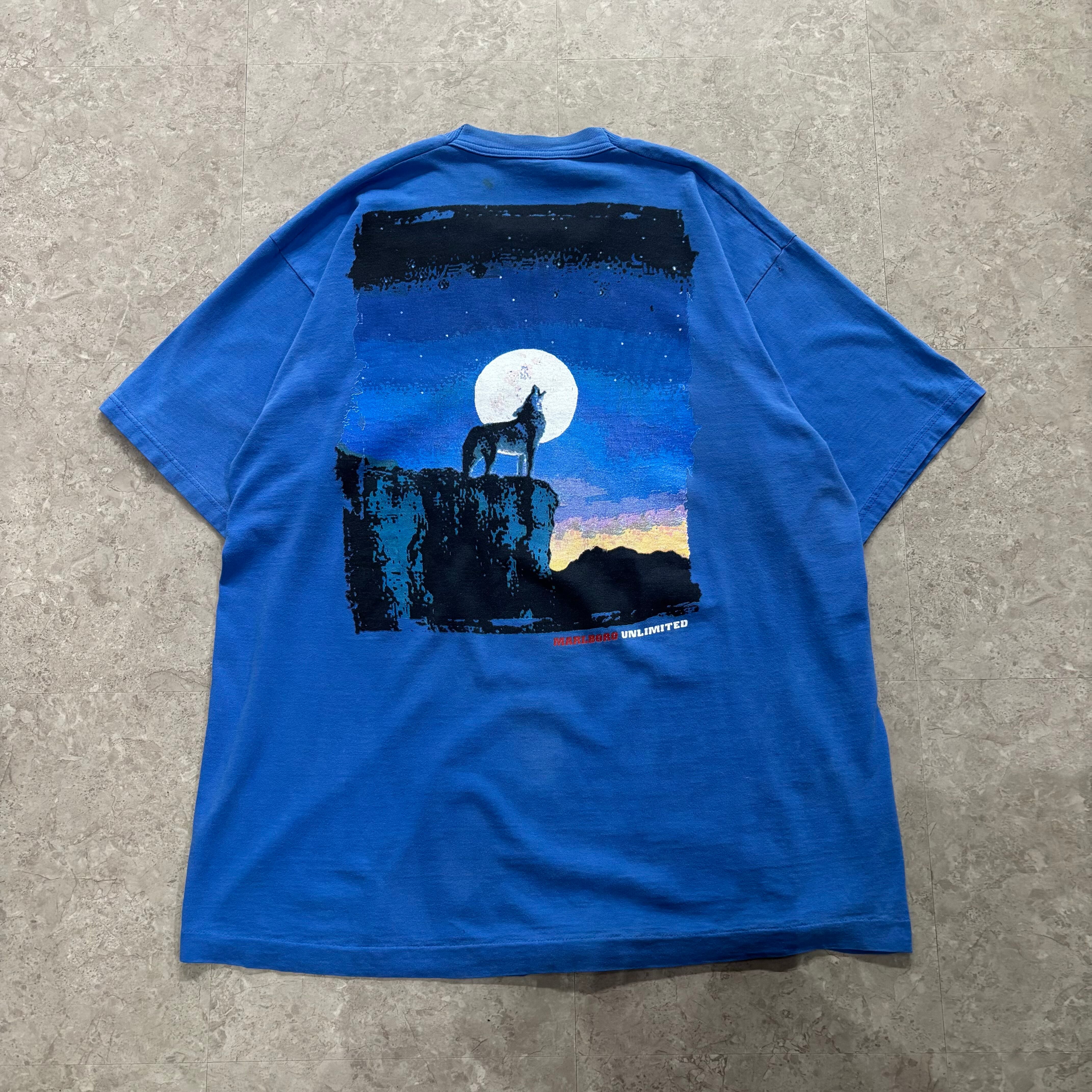 90s Marlboro "WOLF" pocket T-shirt【仙台店】