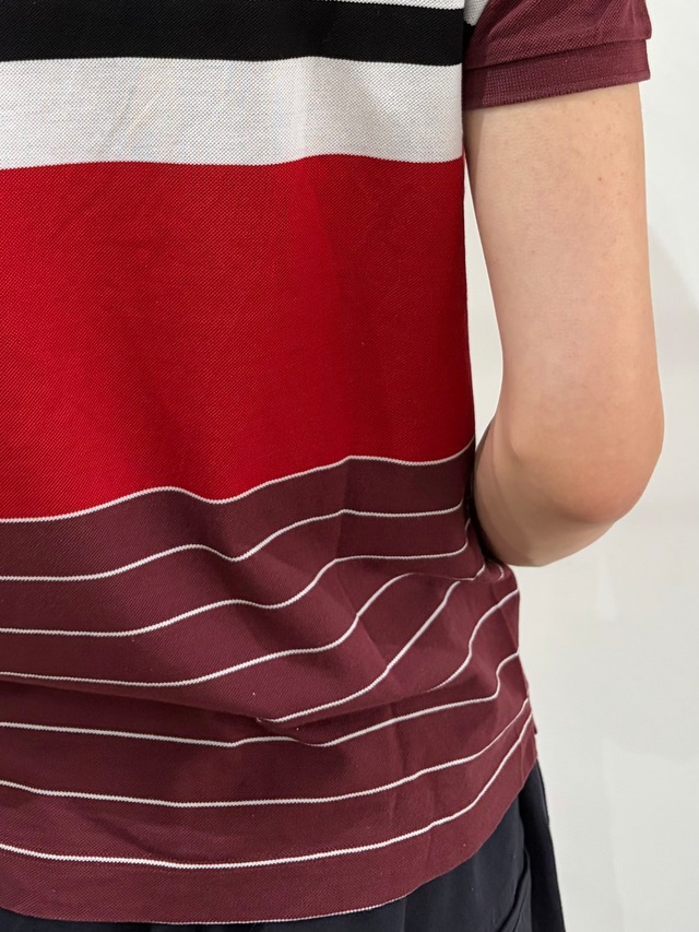 【Salvatore Ferragamo】switching border polo shirt