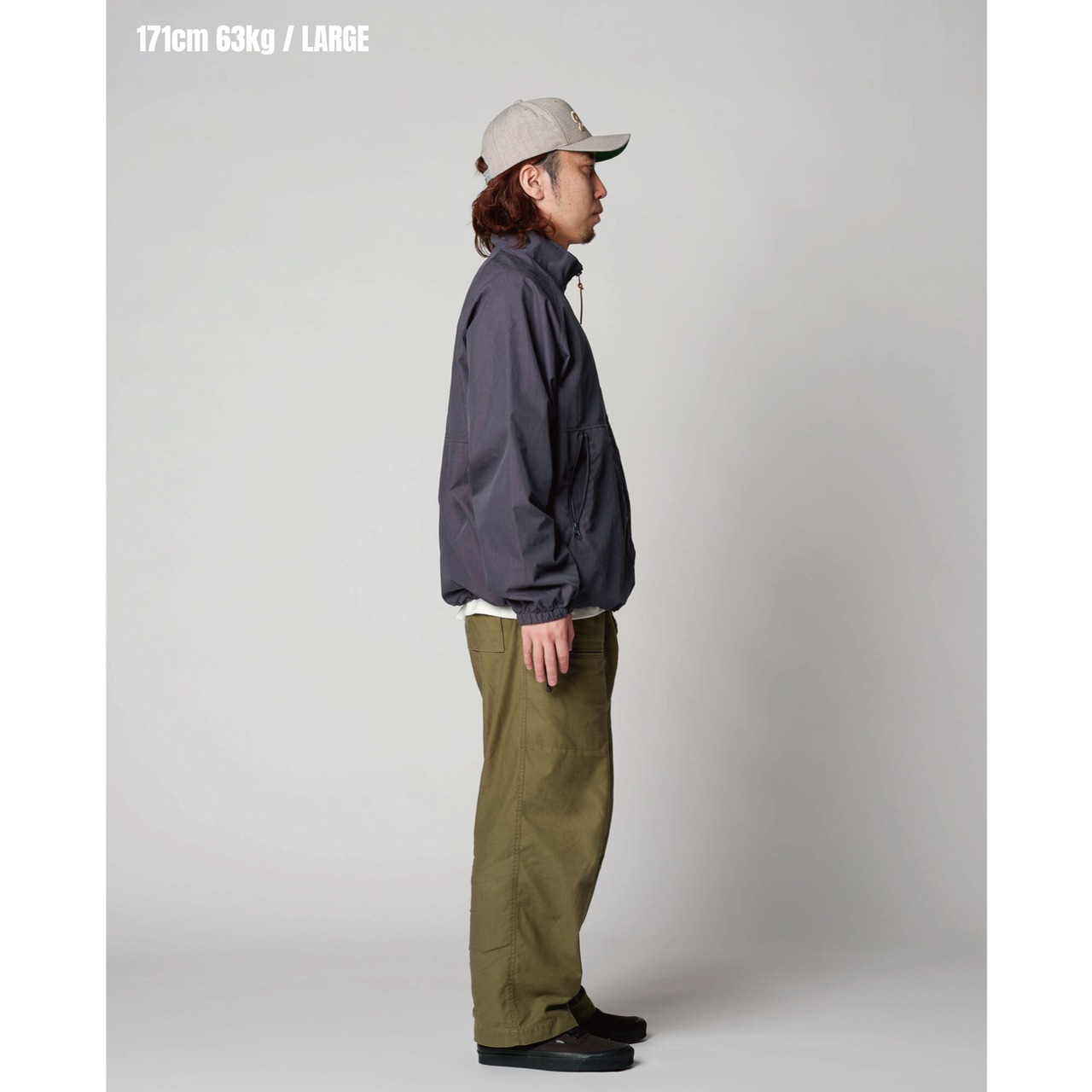 【DARGO】"COTTON / NYLON"  Active Jackets（GRAY NAVY）