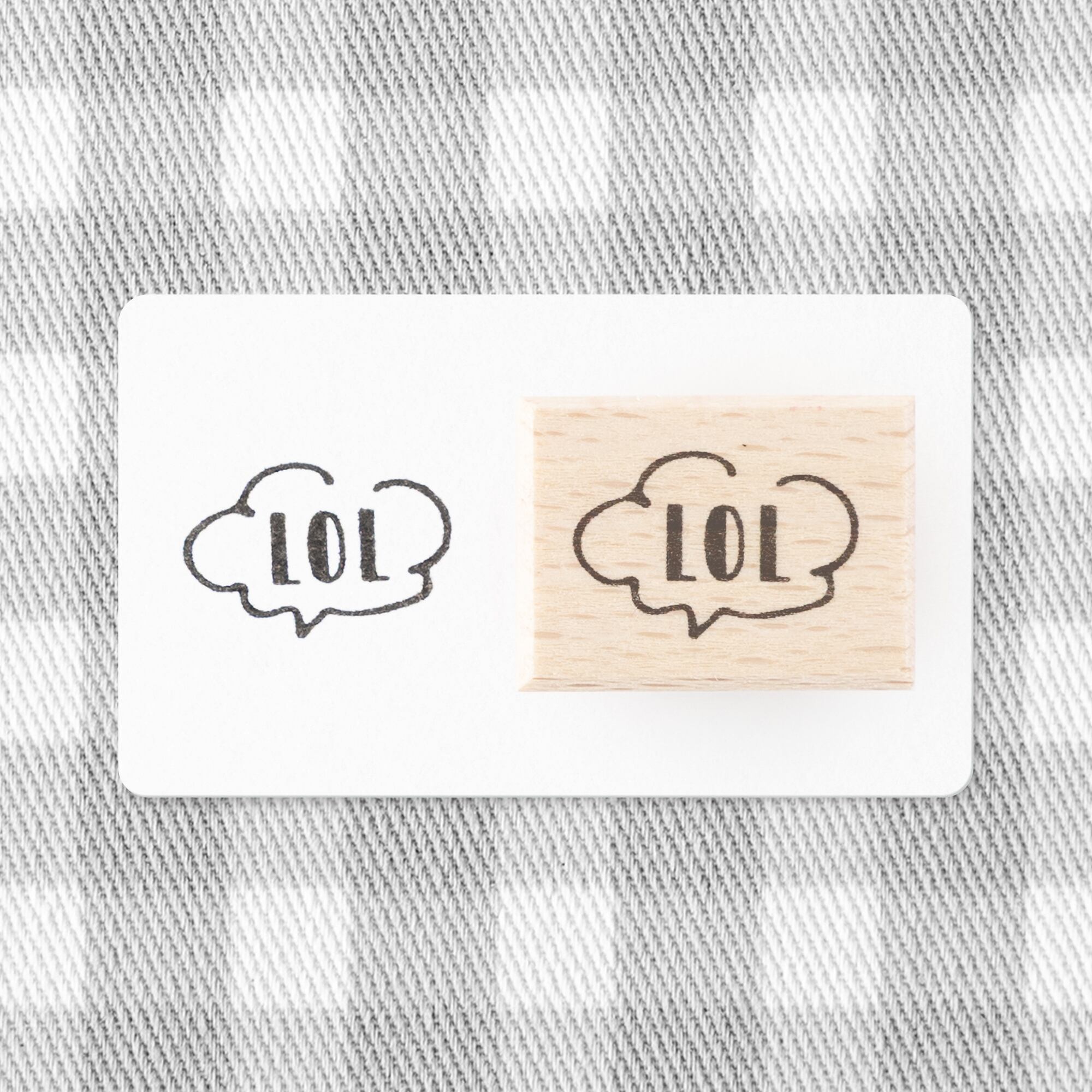 【吹き出しの文字】LOL_大笑い | はんこ