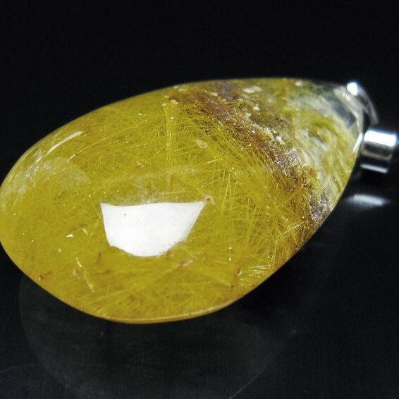 ルチルクォーツ ペンダント 一点物 メール便可 [M便 1/20] 112-13072