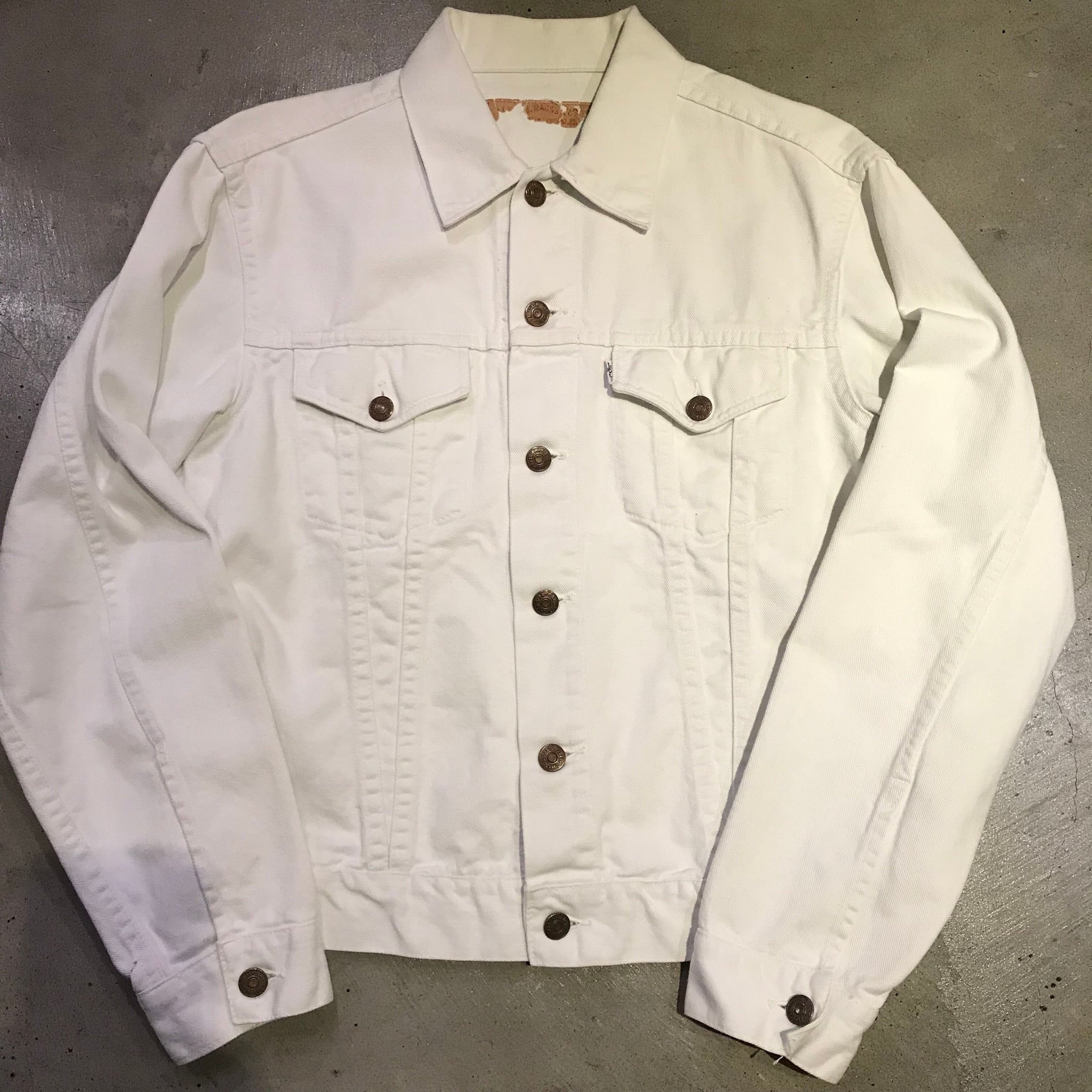 60's 70's LEVI'S リーバイス ホワイトデニムジャケット トラッカー ...