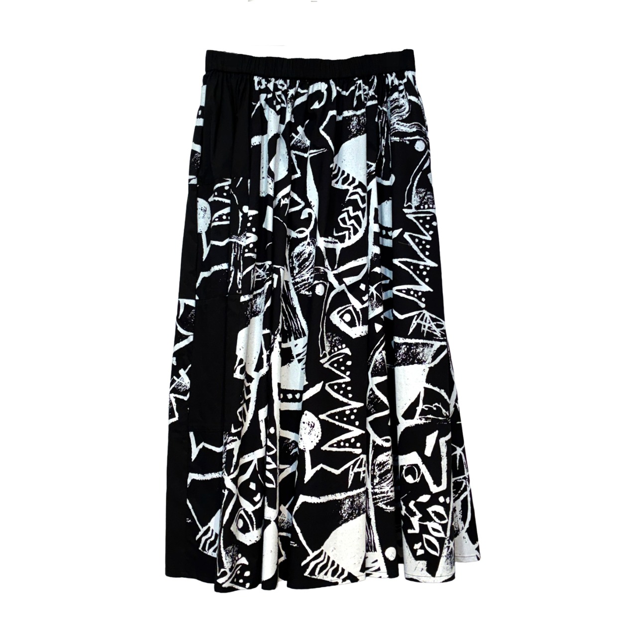 【最新作】タイプライター総柄プリントスカート【264-5103】Typewriter print skirt