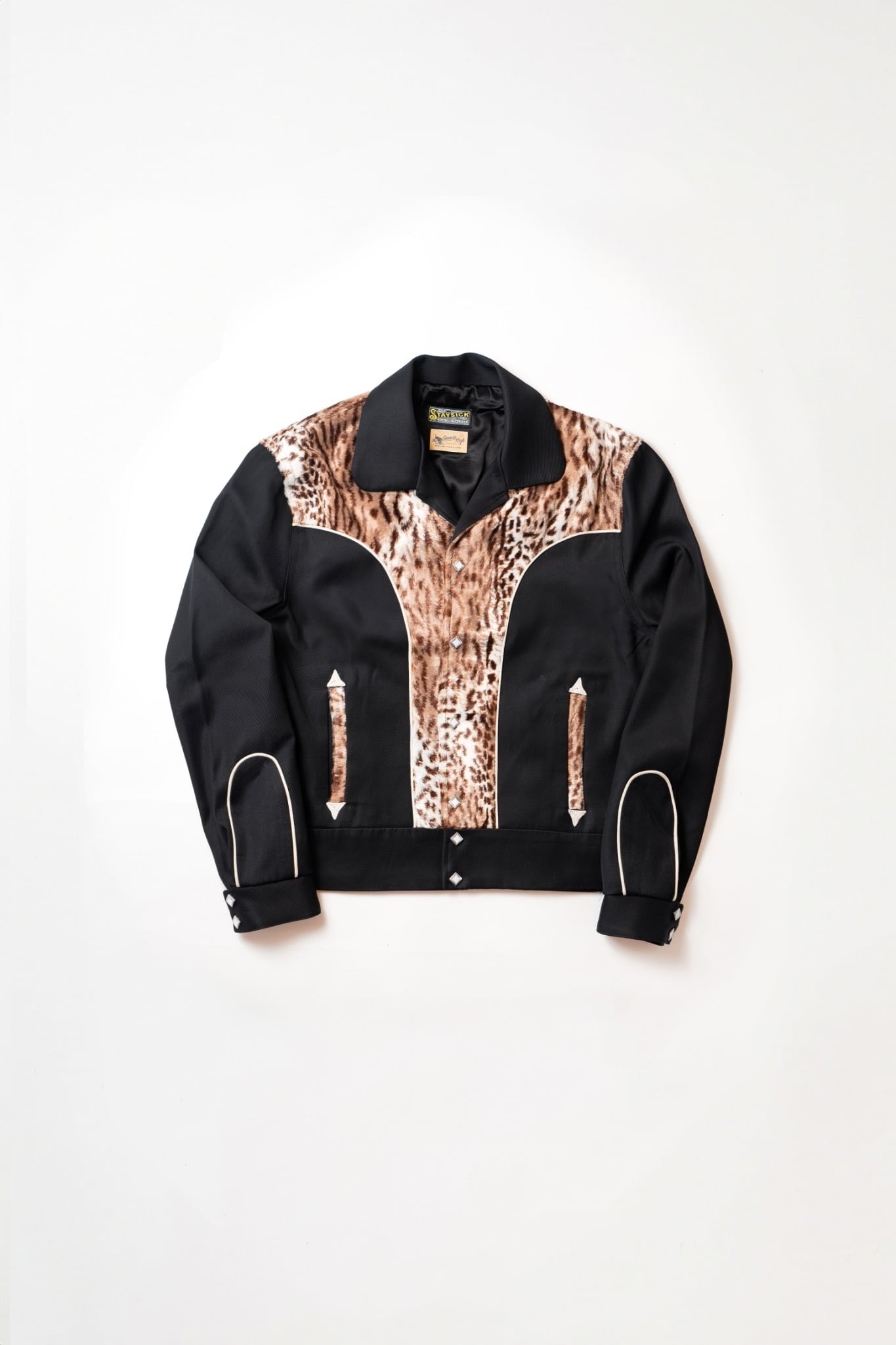 STAY SICK×Groovin High」Western Jacket Leopard Unborn Calf | STAY SICK