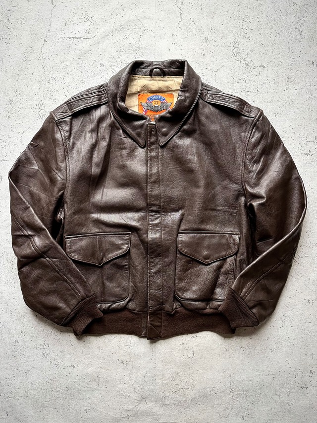 90s USA製 COOPER SPORTS WEAR / 50th MODEL A2 FLIGHT JACKET GOATSKIN OLD