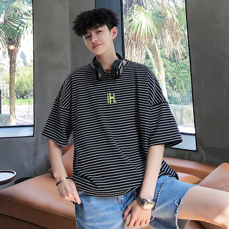 全3色 Tシャツ カットソー ボーダー プリント おしゃれ