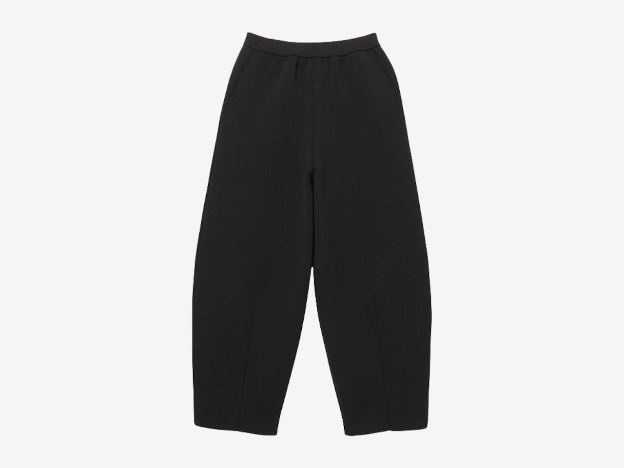 ecopet yarn COCOON PANTS / BLACK