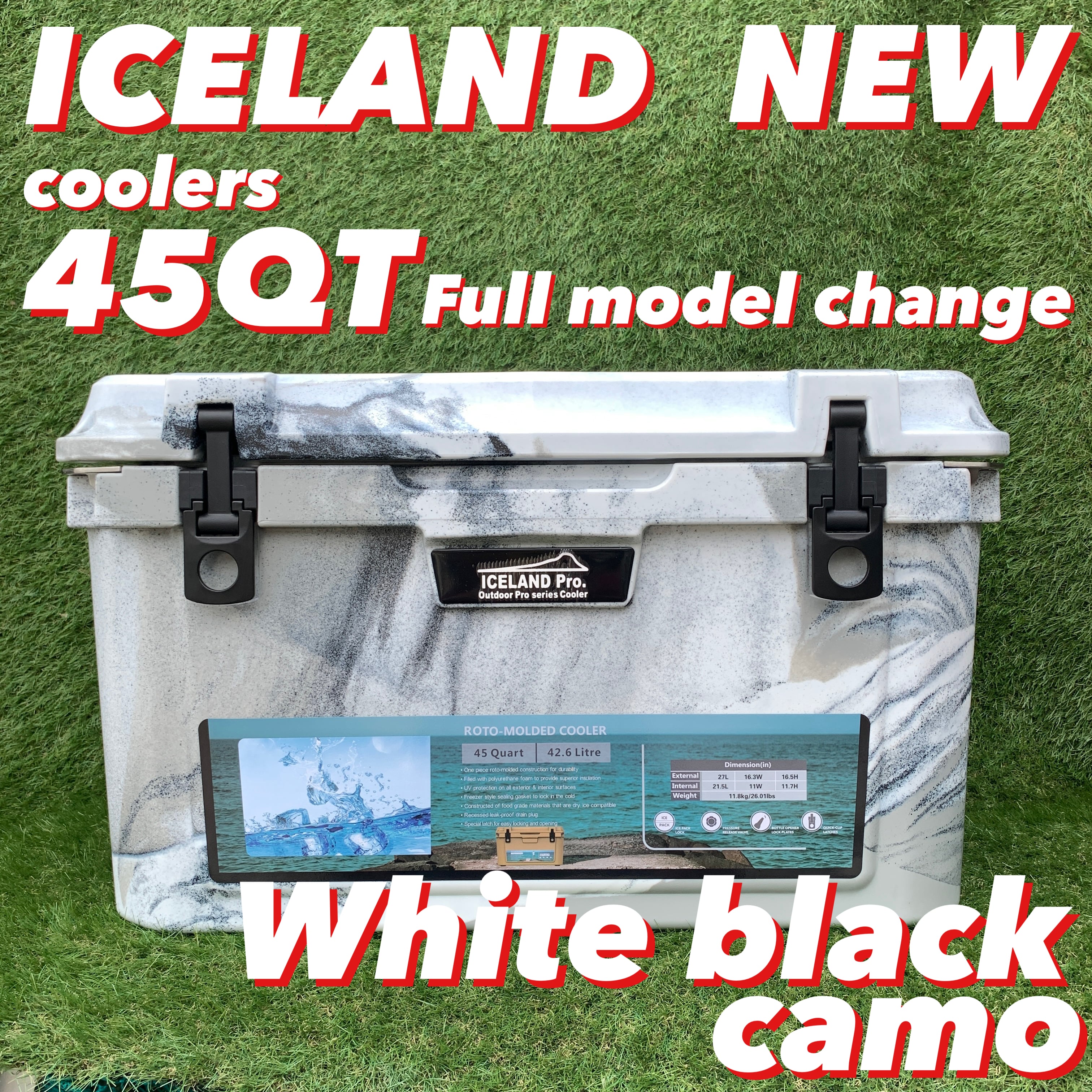 アイスランドクーラー 45QT ほぼ未使用 