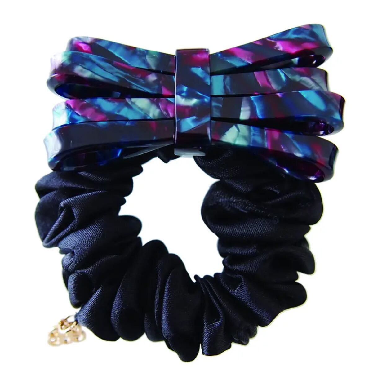 catherine big bow chouchou blue