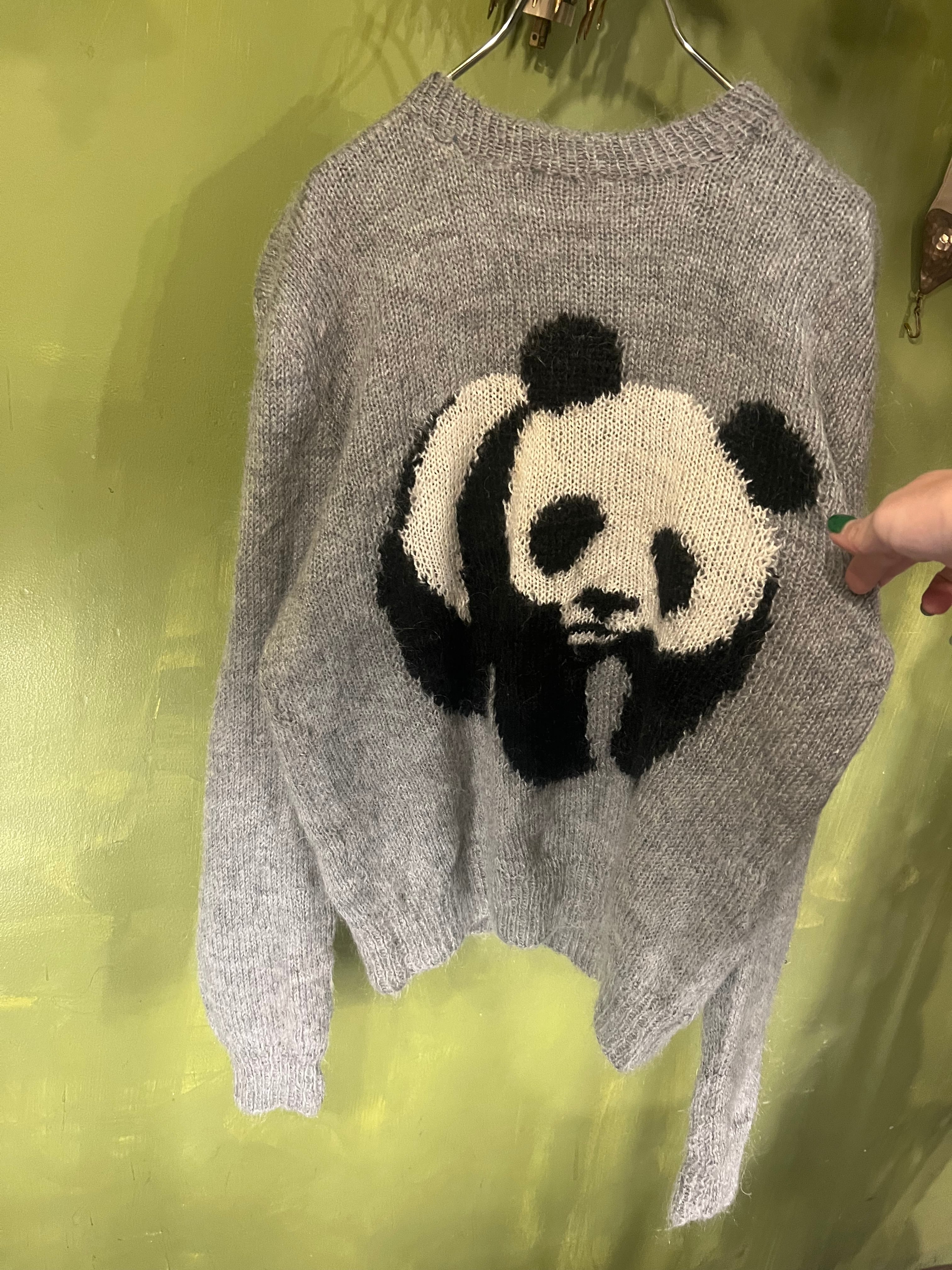 Vintage panda handmade mohair sweater ( ヴィンテージ パンダ モヘア セーター )