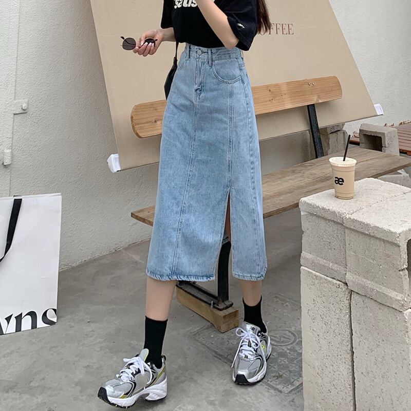 サマースカート ハイウェストAライン 夏物 スーパーモール57609408654