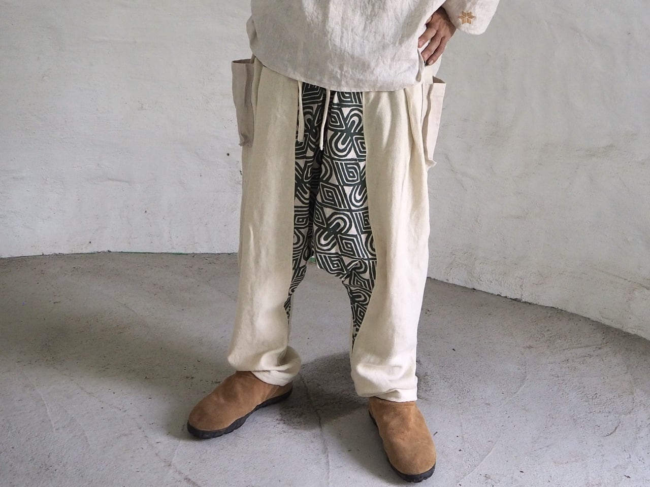 Hemp×Organic cotton /サルエルパンツ | isica 〜 心を緩め、暮らしを