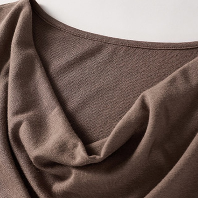 Drape compact t-shirt A00229