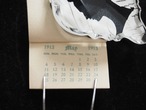 1913年のミニチュアカレンダー　蛇腹紙セット（破れ、書き込みあり） 画像16
