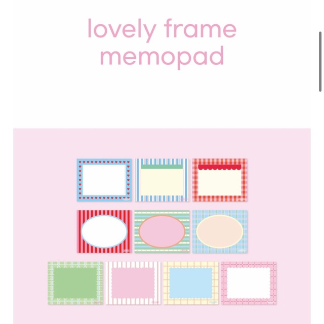 【予約】MIMIBEAR 〔lovely frame memopad〕
